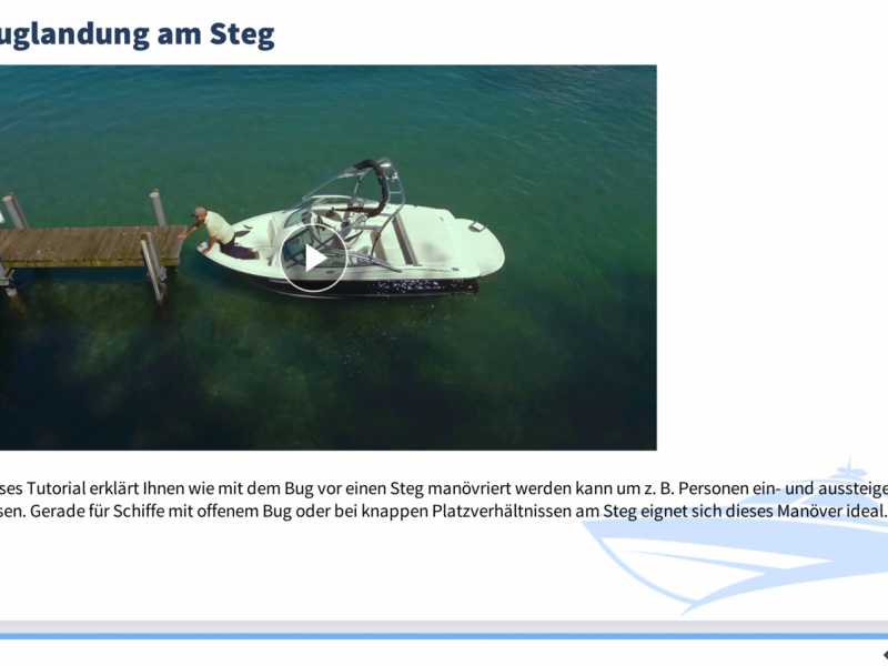Motorboot fahren & lernen macht Spass wenn Sie wissen wie es geht. Tutorials aus der Praxis vom Bootsfahrlehrer erklären leicht verständlich Schritt für Schritt die wichtigsten Hafenmanöver mit einem Sportboot & Z-Antrieb.