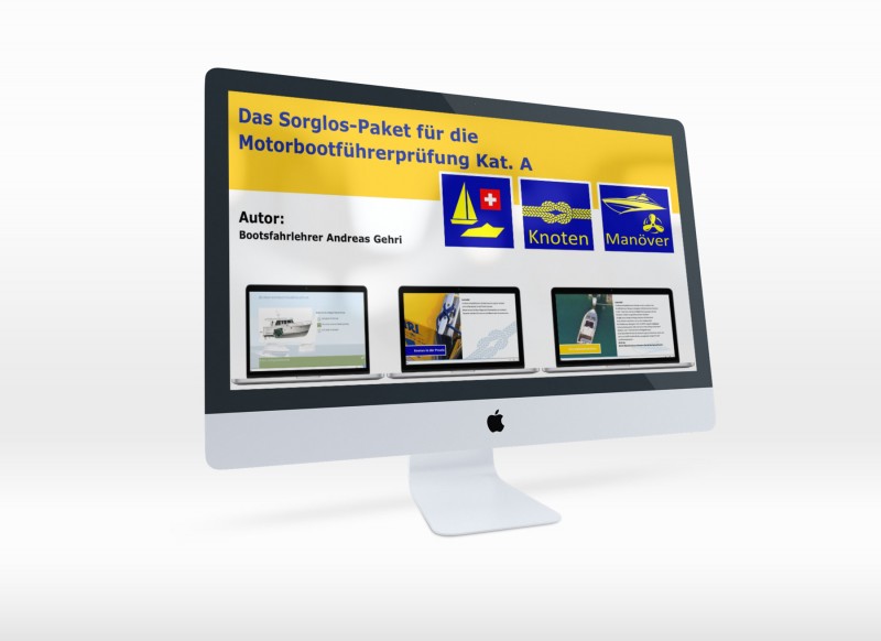 Set Theoriebuch Bootstheorie.ch mit CD Theoriefragenkatalog und die Knoten für die Bootsprüfung Motorboot Kat. A und Segelschiff Kat. D auf allen Schweizerischen Gewässern.