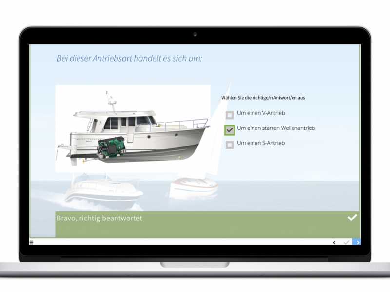 Alles dabei für die Bootsprüfung Motorboot Kat. A in der Schweiz. Originale Theoriefragen, Tutorials mit Knoten & Hafenmanöver vom Bootsfahrlehrer.