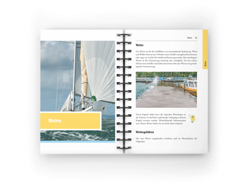 Das Theoriebuch Bootstheorie.ch zur Vorbereitung auf die theoretische Bootsprüfung Kat. A (Motorboot) und Kat. D (Segelschiff) auf Schweizernischen Gewässern.