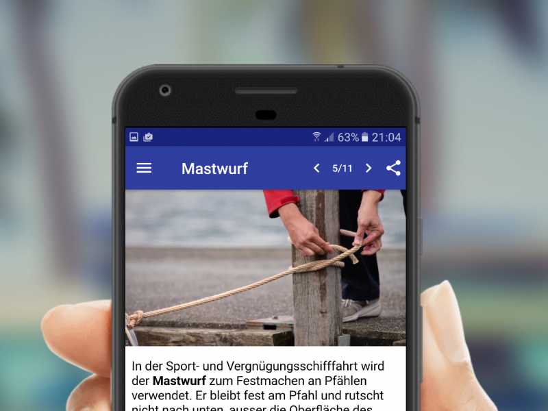 Mit Video Tutorials erklärt Bootsfahrlehrer Andreas Gehri die an der praktischen Bootsprüfung verlangten Knoten einfach und verständlich in der Entstehung.