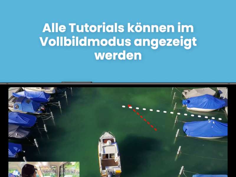 Tipps & Tricks vom Bootsfahrlehrer für die praktische Bootsprüfung Motorboot Kat. A verlangten Hafenmanöver. In 10 Tutorials werden die Hafenmanöver Schritt für Schritt vom Bootsfahrlehrer Andreas Gehri erklärt.
